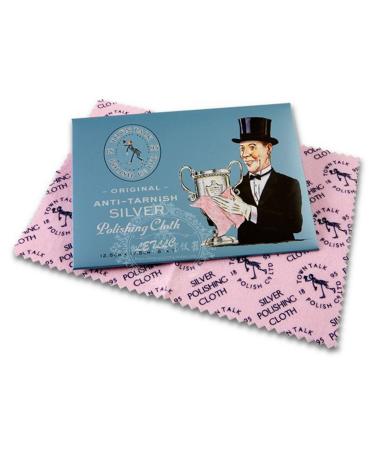 Town Talk Original Anti-Tarnish Silver Polishing Cleaning Cloth 125mm x 175mm