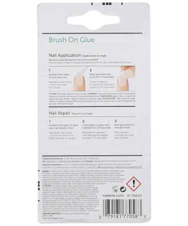 Nailene Pink Brush-On Nail Glue 0.10 oz - Long-Lasting False Nail Adhesive for Quick Repairs - Durable, Easy to Apply Formula - Lasts Up to 7 Days - Nail Care Essential - 1 Pack (COSNAI842) - Buy Online on GoSupps.com