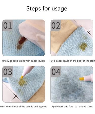 Multifunctional Stain Removing Pen Stain Remover Pen for Makeup Lipstick Chocolate Spaghetti Soy Stain Stain Remover Pen for Clothes Stain Remover Pen for Clothes and Fabric - Buy Online on GoSupps.com