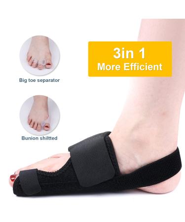 Adjustable Toe Corrector & Straightener - 3 Pairs Silicone Toe Splints for Overlapping Toes - Men, Women, Adults (3 Styles) - Buy Online on GoSupps.com