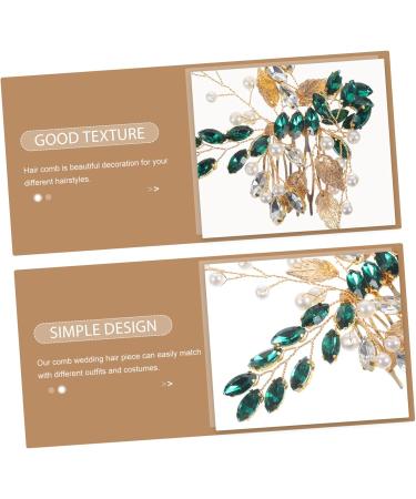 Didiseaon Wedding Headpiece Silver Leaf Tiara Womens Headpiece Bridal Hair Clip Hair Clip for Wedding Girl Headpiece Rhinestone Hair Clips Metal Bride Hair Comb Glass - Buy Online on GoSupps.com