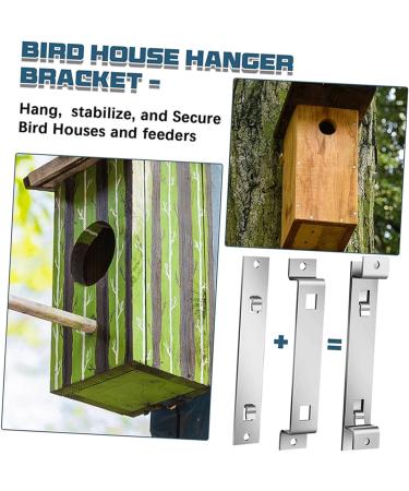 BESPORTBLE 1 Set bird house fixing bracket tool Fixture nest box steel wind chime bird feeder the bird's nest Holder bird feeders bird house fixator hanger outdoor wind chime holder hook up - Buy Online on GoSupps.com