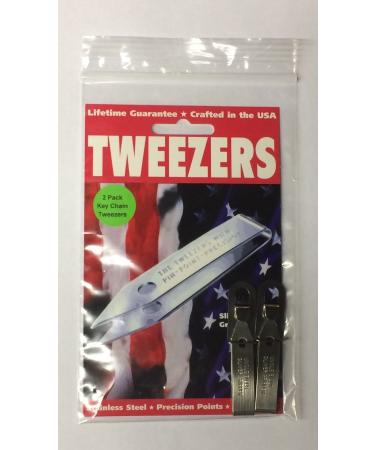 2 Pack Uncle Bill's Sliver Gripper Precision Key Chain Tweezers 2 Count (Pack of 1) - Buy Online on GoSupps.com
