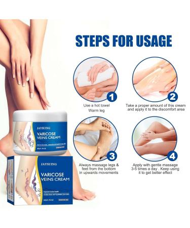Leg varicose vein cream gentle soothing and moisturizing leg varicose vein and spider vein repair cream-2 boxes - Buy Online on GoSupps.com