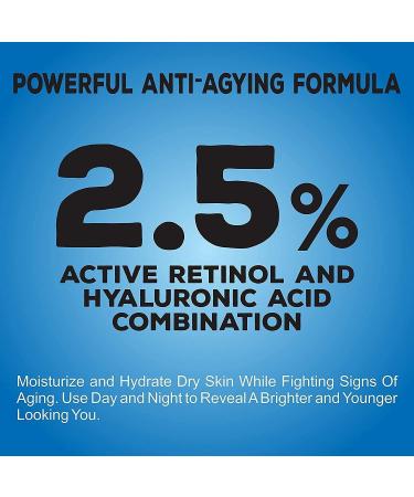 Retinol Moisturizer Cream ETRONG Anti-aging Wrinkle Night/Day Cream for Face and Eye with 2.5% Retinol Hyaluronic Vitamin E and Jojoba Oil (100 ml) - Buy Online on GoSupps.com