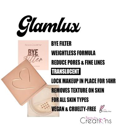 Beauty Creations BYE Filler Translucent Loose Setting Powder | Minimize Pores & Fine Lines | Matte Finish Natural Makeup + Pink Collagen Lip Mask - Shop Internationally - Buy Online on GoSupps.com