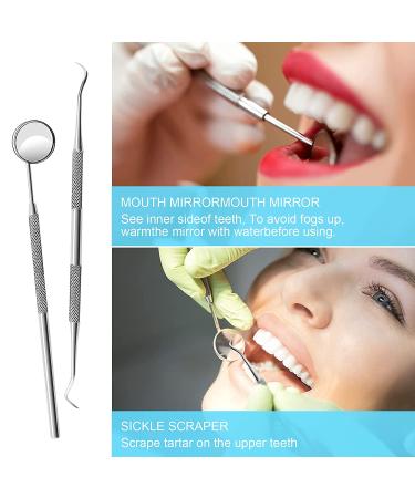 6 Pack Dental Tools Set - Professional Stainless Steel Oral Care Kit with Case | Tooth Scraper, Plaque & Tartar Remover - Buy Online on GoSupps.com