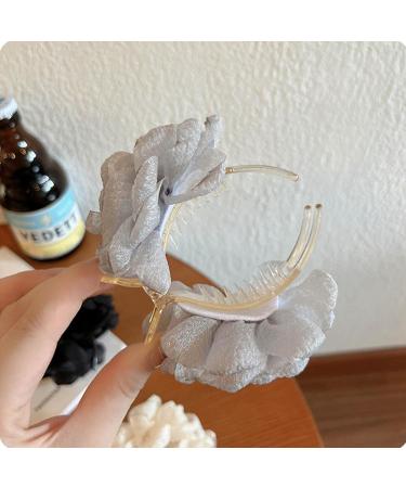 Korean Meatball Head Hairpin Clip Head Female Headdress Camellia Elegant Temperament Hair Accessories Flower Headdress Beige - Buy Online on GoSupps.com