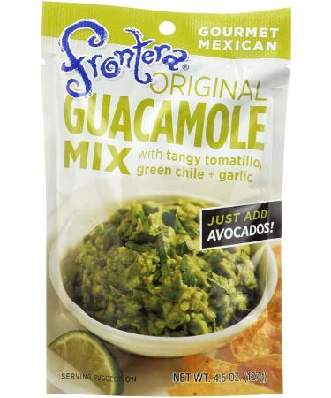 FRONTERA Guacamole Mix Gourmet Mexican Gluten Free 4.5oz Pouch - Original Flavor 2 Pack - Buy Online on GoSupps.com
