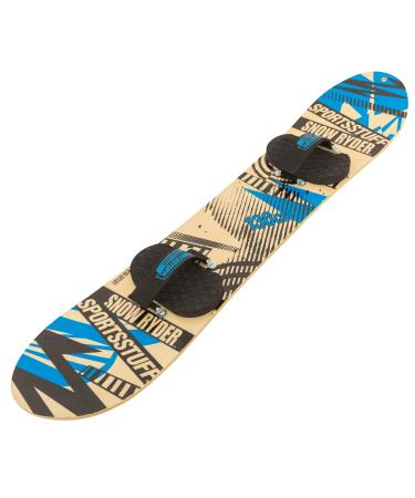 SportsStuff Snow Ryder, Hardwood Snowboard, Perfect for Beginners and Backyard Fun 130cm - Blue