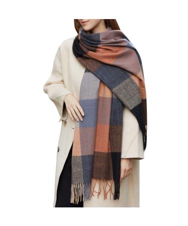 Winter Scarf Ladies Winter Cotton Triangle Scarf Print Neckerchief Scarf Vintage Winter Scarf Autumn Scarf Triangle Scarf One Size E