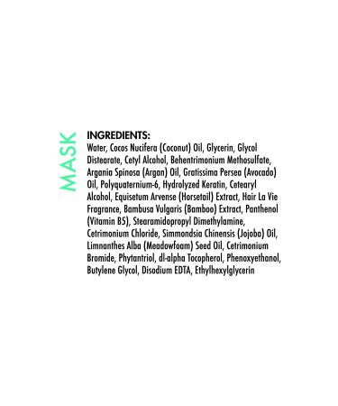 Hair La Vie Hair Mask & Deep Conditioner with Coconut Oil, Argan Oil & Keratin - Ideal for Curly, Straight, Dry, or Heat Damaged Hair - Buy Online on GoSupps.com