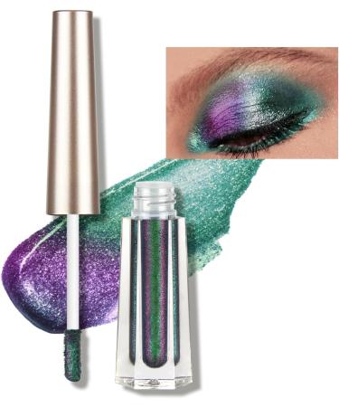 Glitter Eyeshadow Makeup Chameleon Eyeshadow Makeup | MultiChrome Glitter Eyeshadow Liquid Eyeshadow for Women Girls Woteg - Buy Online on GoSupps.com