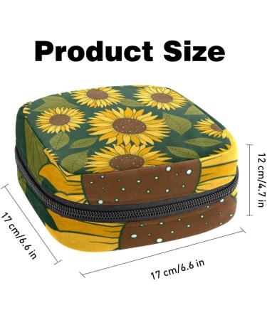Portable Storage Bags for Women's Bandages & Menstrual Products | Sunflower Design for School & Office - Buy Online on GoSupps.com