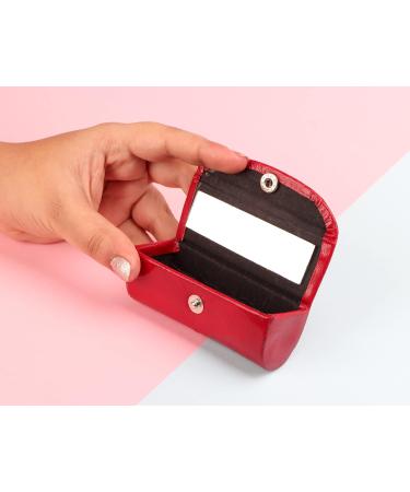 CHERKRAFT Red Lipstick Case with Mirror - Handbag Organizer and Lipstick Holder - Buy Online on GoSupps.com