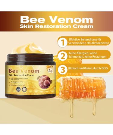 Tpyag Bee Venom Cream Bee Venom Skin Treatment Cream Skin Restoration Deeply Cleanses And Moisturizes Diminish Fine Lines Around Eyes 60g - Buy Online on GoSupps.com