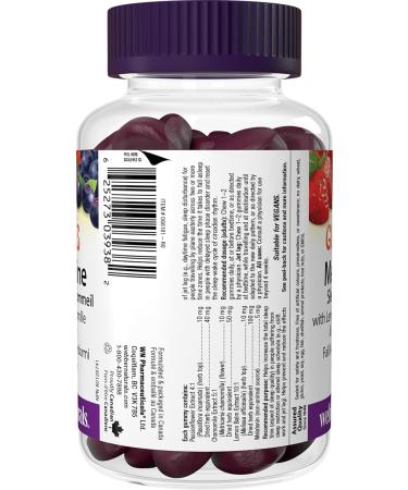 Webber Naturals Sleep Complex Gummies with 5 mg of Melatonin and Herbal Blend 60 Berry Flavoured Gummies For Sleep Support Vegan - Buy Online on GoSupps.com