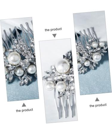 MUSISALY 1pc Hair Comb Hair for Women Bridal Comb Pearl Hair Pins Wedding Hairpin Wedding Hair Accessories Hairpin Comb Wedding Headpiece Pearl Hairpins Bridal Headdress - Buy Online on GoSupps.com