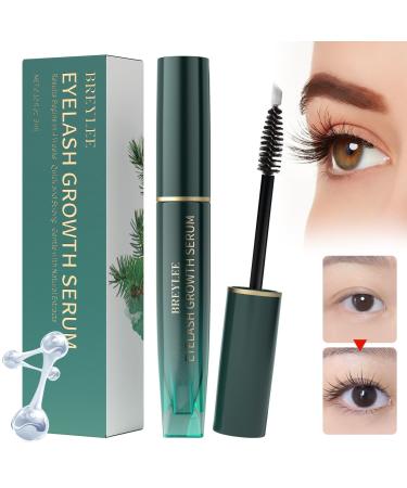 Rapid Eyelash Growth Serum BREYLEE Lash Serum for Eyelash Growth Eyebrow Growth Serum Boosting Thickness Stronger Healthier Lashes & Brows Vegan & Cruelty-Free Hypoallergenic Dual Brushes