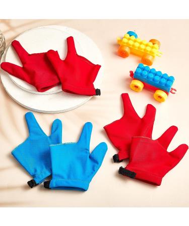 Jecery 4 Pairs Stop Thumb Sucking Gloves for Kids Ages 3-6 | Thumb Guard Finger Sucking Stop | Breathable Red and Blue - Buy Online on GoSupps.com