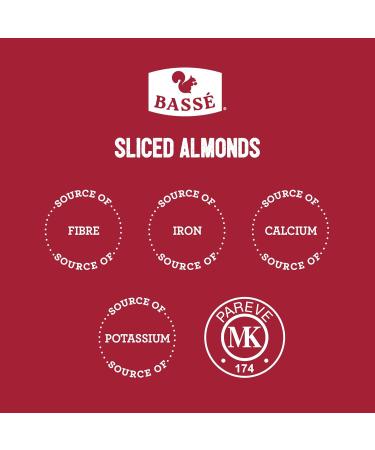 Bass Sliced California Almonds 1Kg Kosher Raw Good Source of Protein Fiber Iron & Calcium Low in Carbs - Buy Online on GoSupps.com