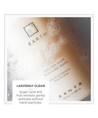 Zents Earth Hand and Body Wash | Moisturizing Anti-Aging Cleanser | Organic Shea Butter & Aloe | 10 fl oz - Buy Online on GoSupps.com