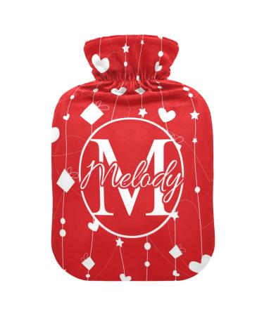 Individual Valentine's Day Heart heat bottle with reference personalized hot water bottles for pain relief individual hand feet hot water bottle for neck and shoulder pain 1 l