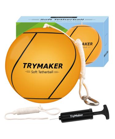 Trymaker Tetherball, Tether Balls and Rope Set for Kids,Replacement Tetherball for Adults Backyard Outdoors