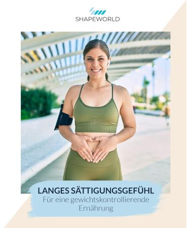 Shapeworld SatieCaption Capsules (120 pcs) | Vegan & Gluten-Free Glucomannan for Fast Satiety | Buy Internationally - Buy Online on GoSupps.com