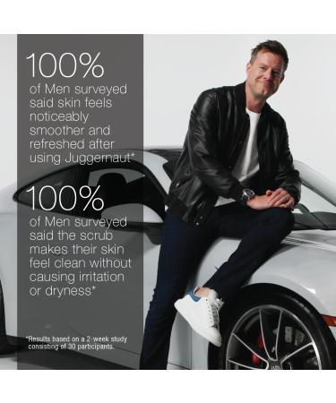 Oak Bishop Juggernaut Men's Volcanic Sand Facial Scrub Bergamot Lavender and Ginger Root 3.4 fl oz - Buy Online on GoSupps.com