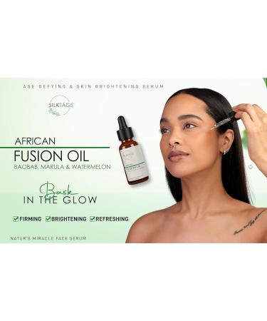 Buy SILKT GE African Fusion Oil | Marula Baobab & Moringa Face Serum for Youthful Skin | Hydrate & Nourish | 1 Fl Oz - International Shipping Available - Buy Online on GoSupps.com