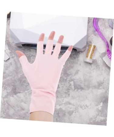 Beavorty 2 Pairs pink gloves sun gloves nail art supplies nail UV protection gloves for women nail art accessory nail UV gloves nail art UV gloves UV nail gloves Nylon Accessories manicure 21x12x0.1cm As Shown1 - Buy Online on GoSupps.com