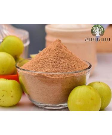 AYURVEDASHREE Amla Fruit Powder 100g - Raw Non GMO Antioxidant Vitamin C Vegan - 100% Raw from India - Buy Online on GoSupps.com