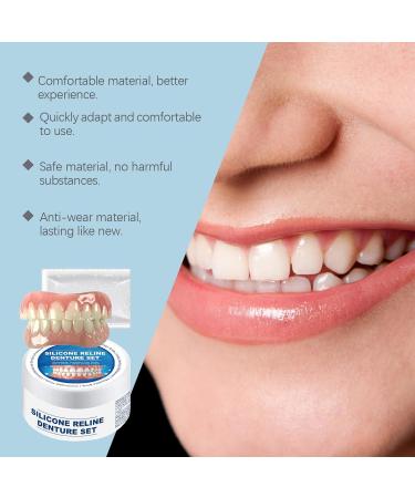 Denture Silicone Reline Kit Upper and Lower Veneers Teeth for Men and Women Denture Grooming Kit(1pcs) - Buy Online on GoSupps.com