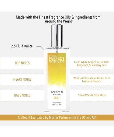 Perfect Scents Fragrance | Marc Jacobs' Daisy Inspired Eau de Toilette | Vegan, Paraben & Phthalate Free | Cruelty-Free | 2.5 oz - Buy Online on GoSupps.com