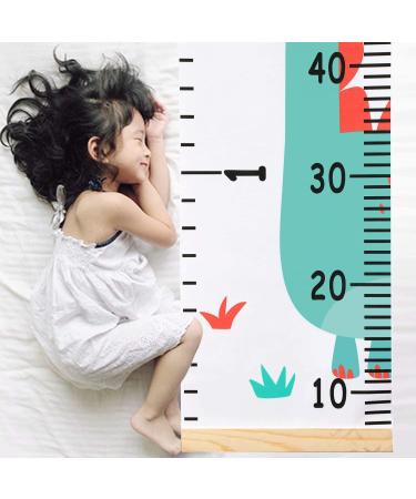 Kids Height Growth Chart Wall Hanging - Dinosaur Theme - 79 x 7.9 inches - Measure Baby Girls Boys Toddlers Bedroom Decor - Buy Online on GoSupps.com