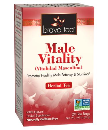 Bravo Tea Male Vitality Caffeine Free 20 Tea Bags