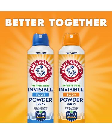 Arm & Hammer Invisible Body Powder Spray Clear Talc-Free Body Odor & Sweat Control for Men & Women Spray Body Powder for Women and Men Arm and Hammer Body Spray Powder 7 Oz (1 Pack) Fresh 7 Ounce (Pack of 1) - Buy Online on GoSupps.com