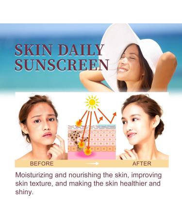 Moisturizing Sunscreen Accessories Concealing and Protecting Sunscreen Non-Greasy Sunscreen Lightweight SPF 50+ Sunscreen for Men and Women Face and Body - Buy Online on GoSupps.com