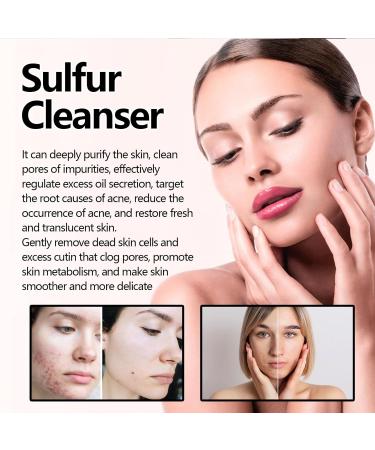 Natural Sulfur Facial Cleanser Sulfur Cleanser Sulfur Face & Body Wash Sulfur Face Wash Sulfur Face Foaming Cleanser Sulfur Facial Cleanser Exfoliating Facial Cleanser - Buy Online on GoSupps.com