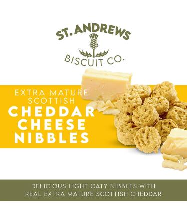 Scottish Cheddar Cheese Biscuits | 8 x 90g Boxes | Extra Mature Cheddar Cheese Bites | Made in Scotland | St Andrews Biscuit Co. (Cheddar Cheese Bites) - Buy Online on GoSupps.com