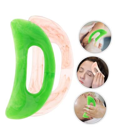 FRCOLOR 4 Pcs Gua Sha Massage Set - Anti-Face Massaging Board & Body Massager Tools for Travel - Resin Facial Scraper & Hand Tools - Buy Online on GoSupps.com