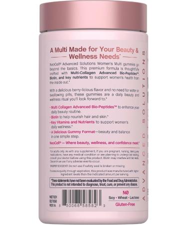 NeoCell Womens Multivitamin Gummy | 80 Gummies | Multi with Advanced Collagen | with Essential Minerals | Berry Flavor - Buy Online on GoSupps.com