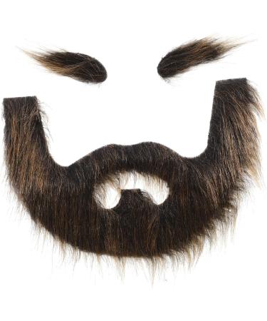 Hemoton 2 Sets Beard Dress up Fake Beard Realistic Beard Christmas Santa Claus Beard Fake Whiskers Plush 20.00X13.00X0.50CMx2pcs Multix2pcs - Buy Online on GoSupps.com