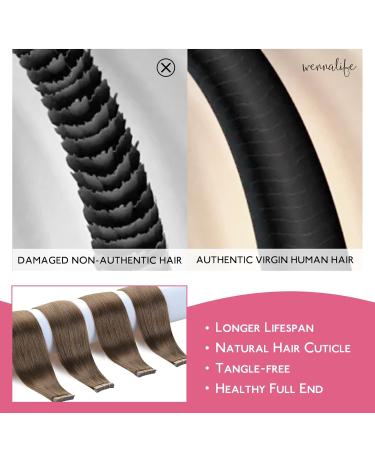 Buy If-Salt Tape Extensions Real Hair - 10pcs Bright Ash Brown 20g 30cm Invisible Smooth Hair Extensions for Girls  - Buy Online on GoSupps.com
