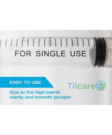 60ml Catheter Tip Syringe 25 Pack by Tilcare - Sterile Plastic Droppers for Medicine, Food & Oral Medication - Latex-Free Dispenser for Children, Pets & Adults - Buy Online on GoSupps.com