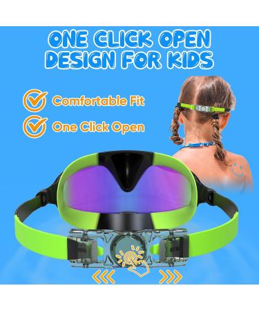 Cozii Diving Goggles for Kids | 180 Anti-Fog & UV Protection Swimming Goggles | Snorkel Mask for 4-13 Year Old Girls - Buy Online on GoSupps.com