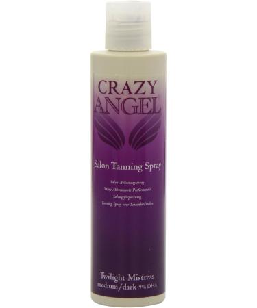 Crazy Angel Salon Tanning Spray Twilight Mistress Medium / Dark 9% DHA 200ml - Buy Online on GoSupps.com