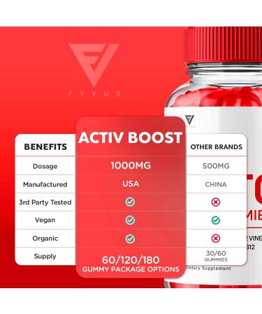 Activ Boost Activboost Keto ACV Gummies Advanced Support Active Boost Keto ACV Gummies Ketogenic Support Activeboost Maximum Strength 1000MG Apple Cider Vinegar Vitamin Supplement (60 Gummies) - Buy Online on GoSupps.com