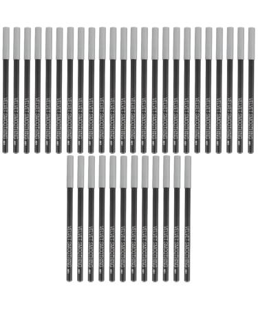 Angoily 36 Pcs Black Eyeliner 1 Eyebrow Pen Waterproof Eye Liner Pencil Eye Grooming Pens Eyes Tool 1 count (Pack of 1) Blackx3pcs